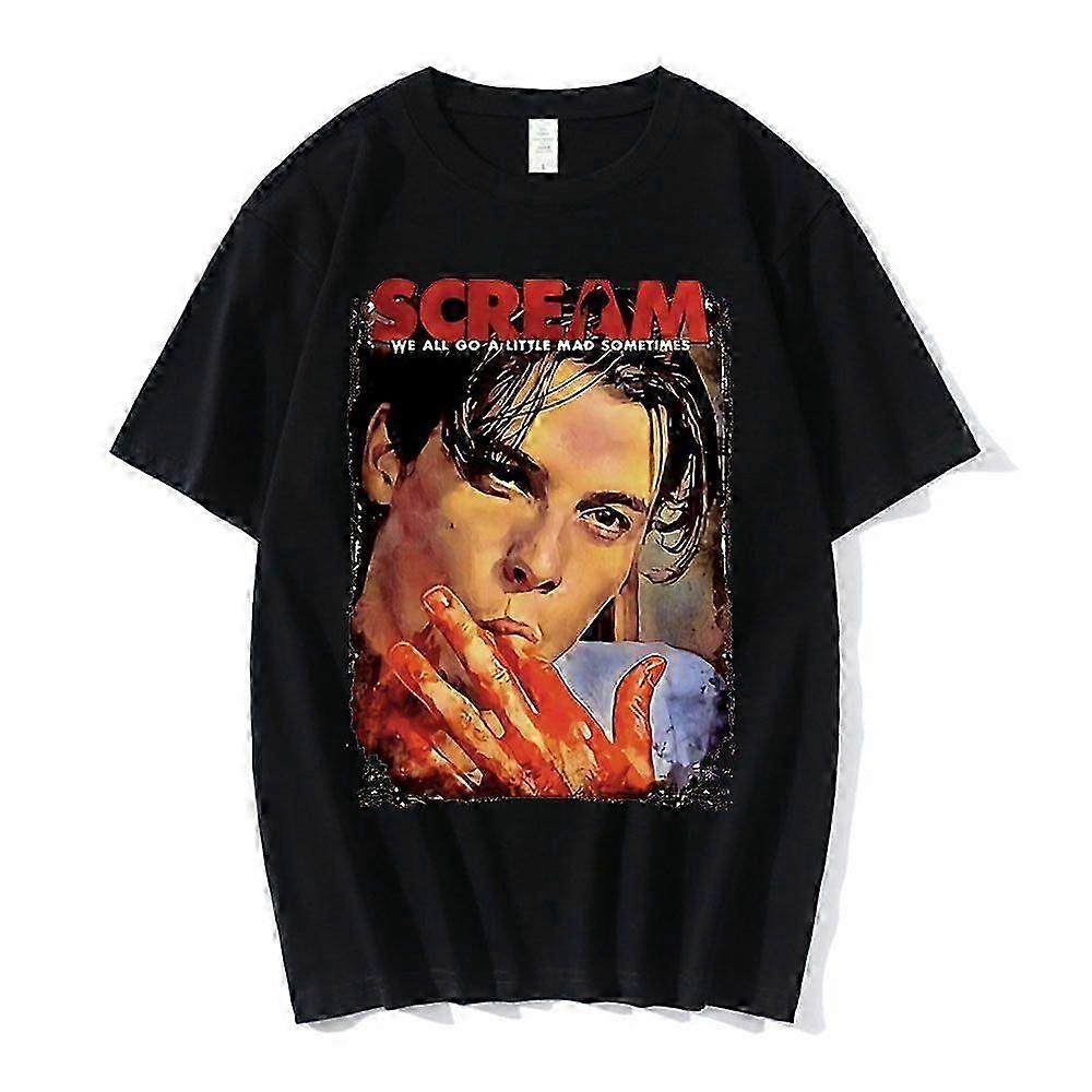 بارد الصراخ فيلم الصراخ الرعب فيلم قميص بيلي لوميس تي شيرت هالوين الفيلم قميص نحن جميعا نذهب قليلا جنون بيلي تي شيرت