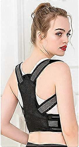 Posture Corrector for Women and Men, Adjustable Scoliosis Correction Belt in White, Size Large, Comfortable Kyphosis Brace for Students