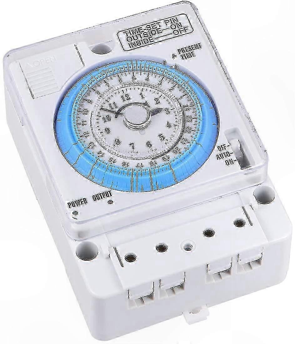 Adjustable Mechanical Timer, 12VAC/DC Time Control Switch for Kitchen and Outdoor Use, Portable and Precise Timing Solution