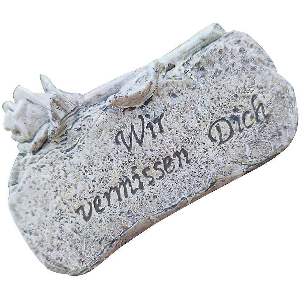 Deceased Relatives Memorial Tombstone Decorative Prop For Adults In Rectangular Shape Waterproof 2Set