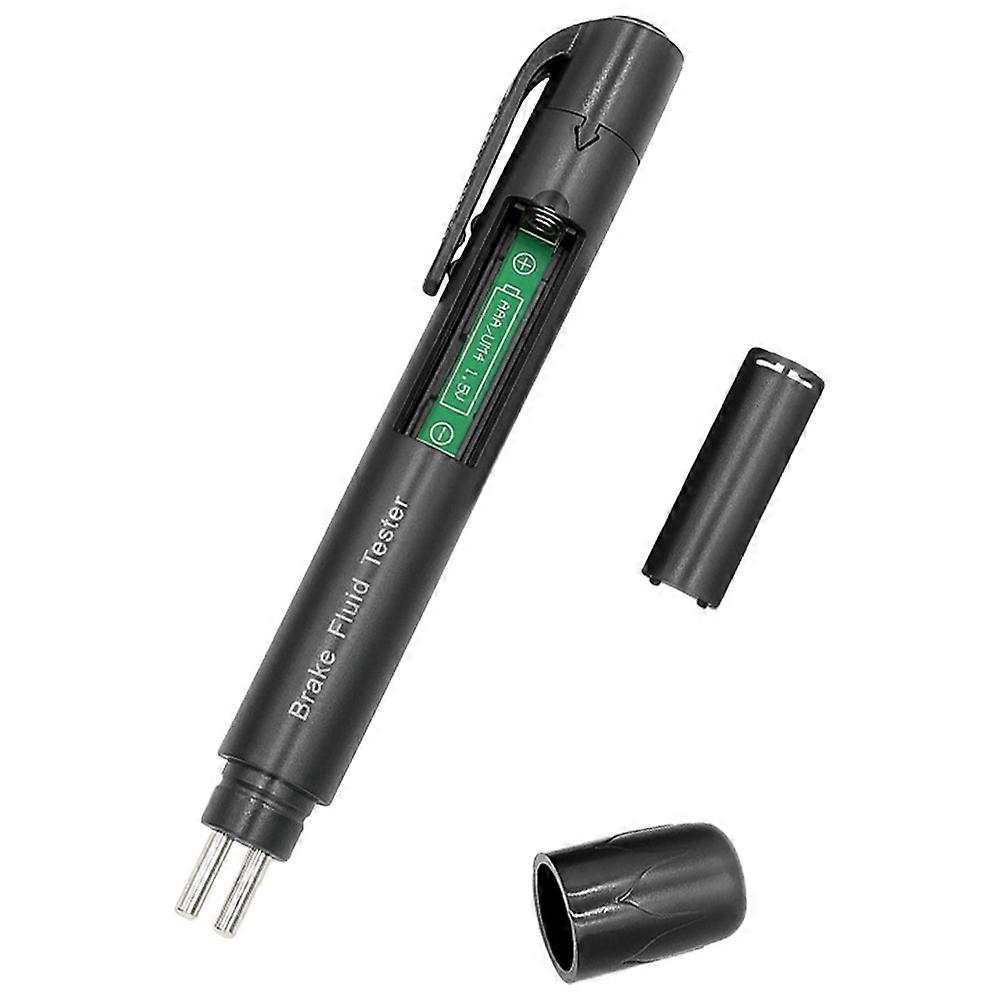 Brake Fluid Tester Pen for Testing with Indicator Black Plastic 5.9 Inches