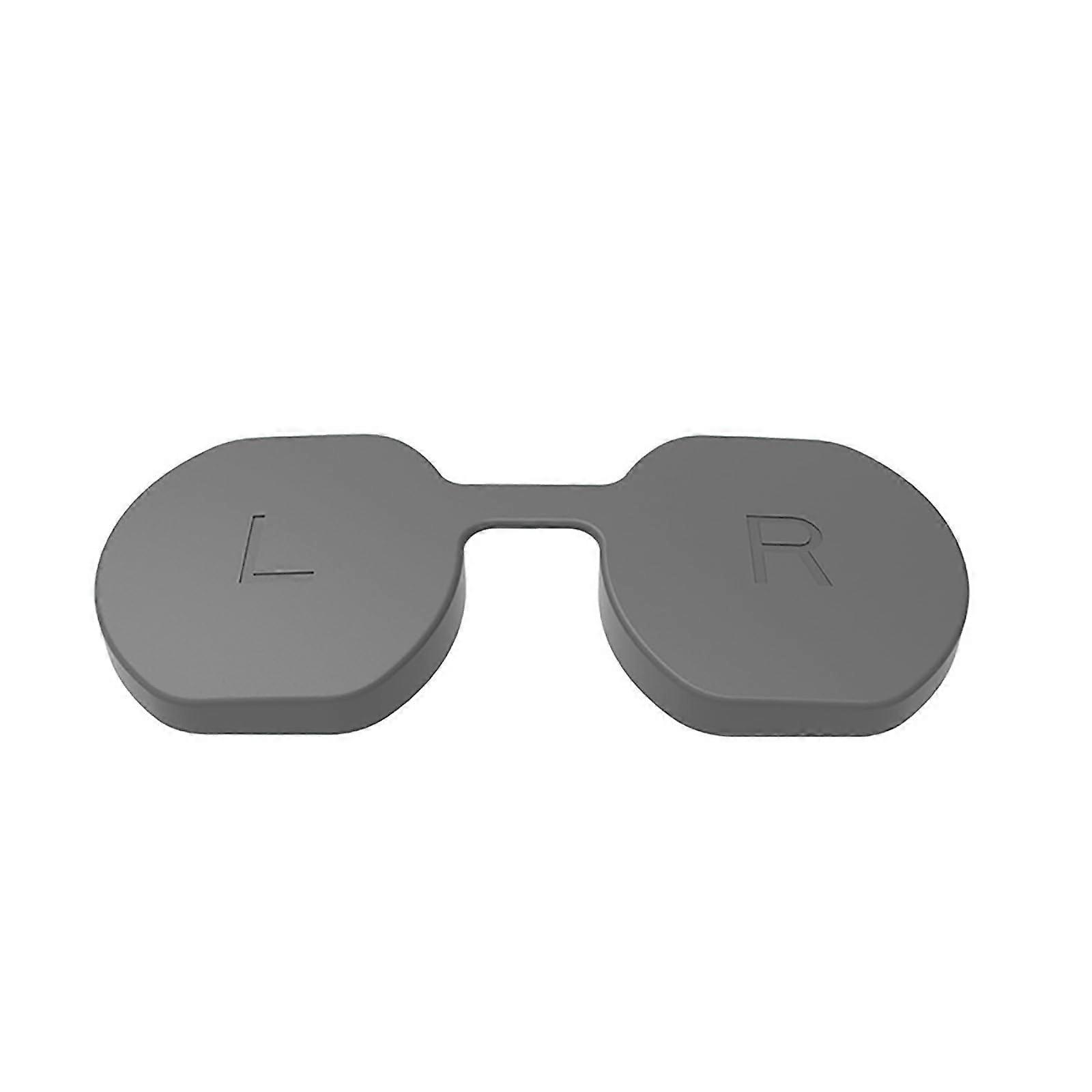 Protective Lens Cover, Shockproof Silicone Dustproof Shield, Silver Grey Compatible with VR2 Glasses