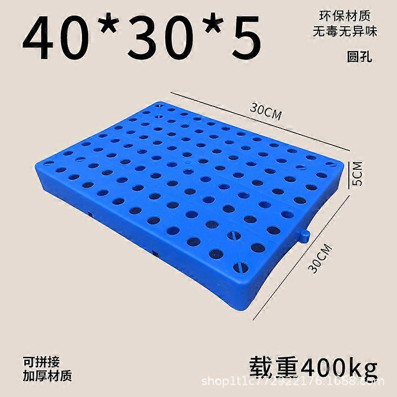 Plastic Pallet: 40x30x5cm Interlocking Moisture-Proof Floor Pallet - Breathable Grids Storage Pad For Warehouse Storage Supermarket Basement