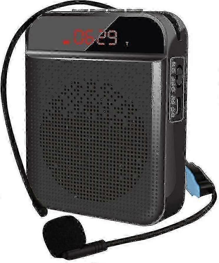 Amplificator de voce portabil, Amplificator vocal Blutooth Waistband-negru A