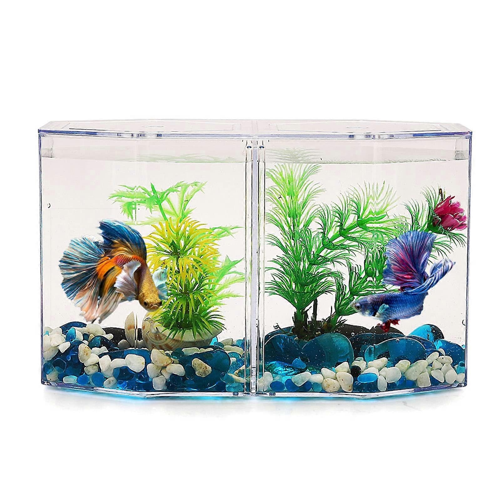 Plastic Breeding Box for Aquarium Fish, Transparent Octagonal Fish Insulation Box