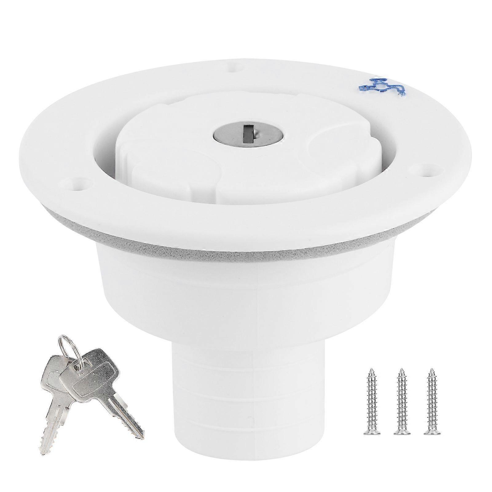 Water inlet fill lock tank port with key for RV yacht camping