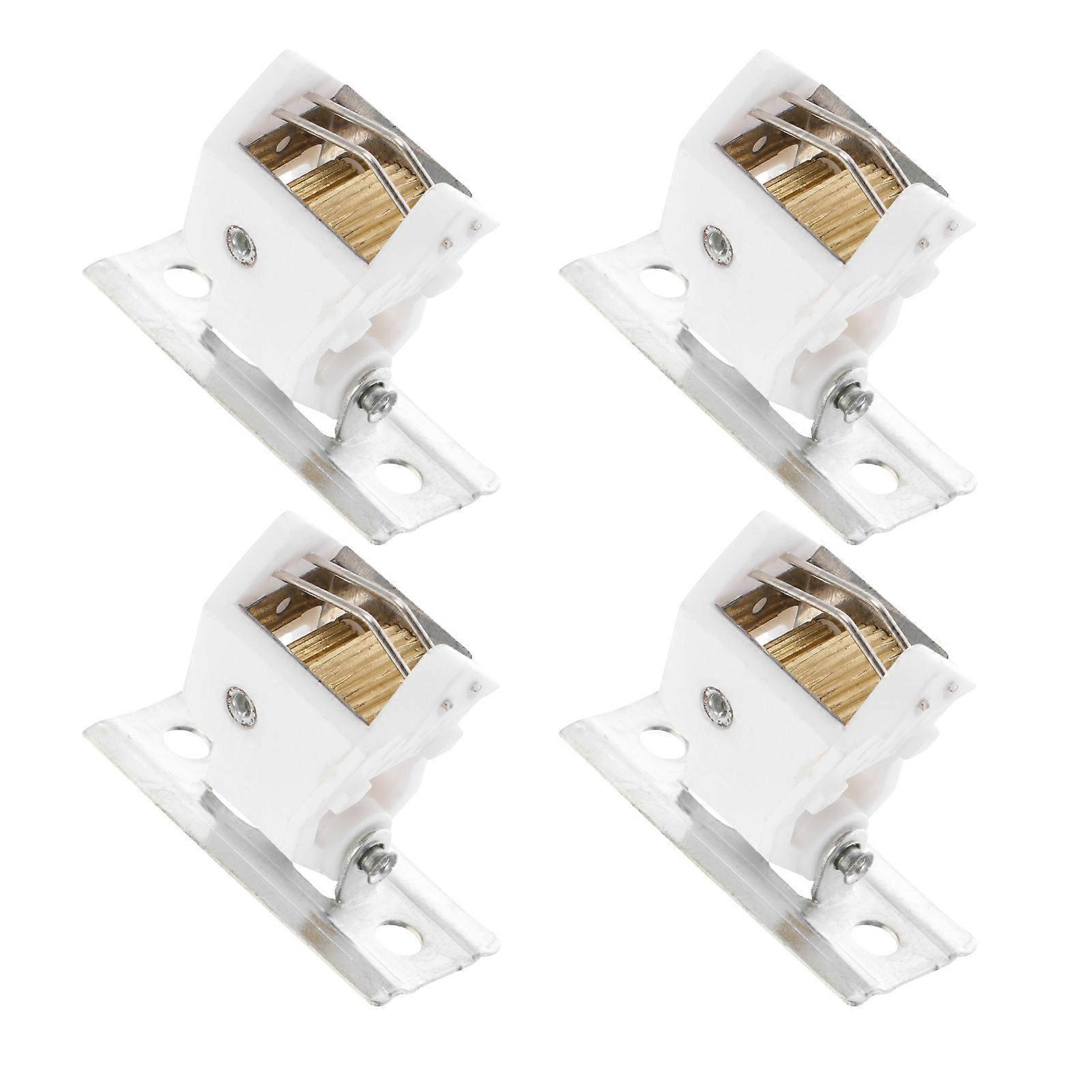 Universal 4Pcs Roman Shade Cord Locks for Home Use Simple Curtain Accessories White Polyester