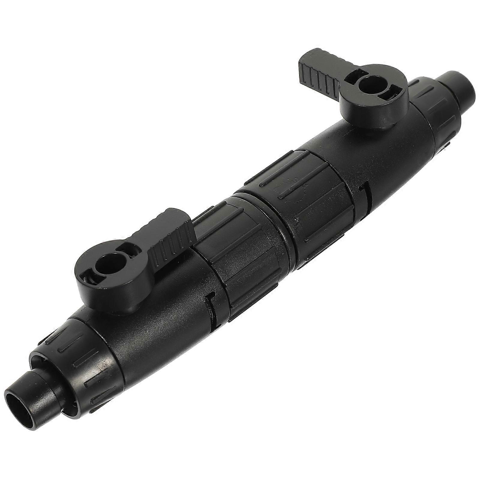 Black ABS Plastic Fish Tank Valves for Aquarium with Fine Details and Easy Installation 1 Pack