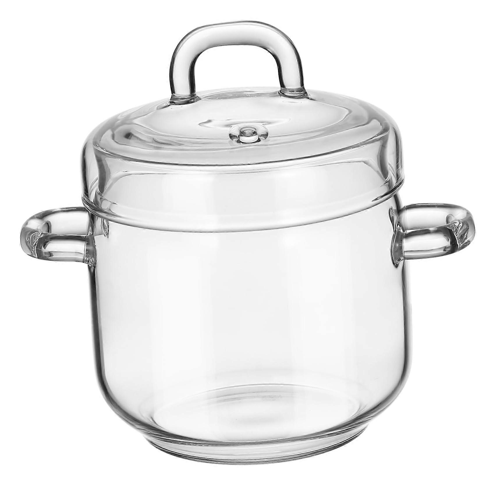 Borosilicate Glass Casserole with Lid, Heat Resistant for Soups and Desserts, Ideal for Home, Restaurants, and Parties