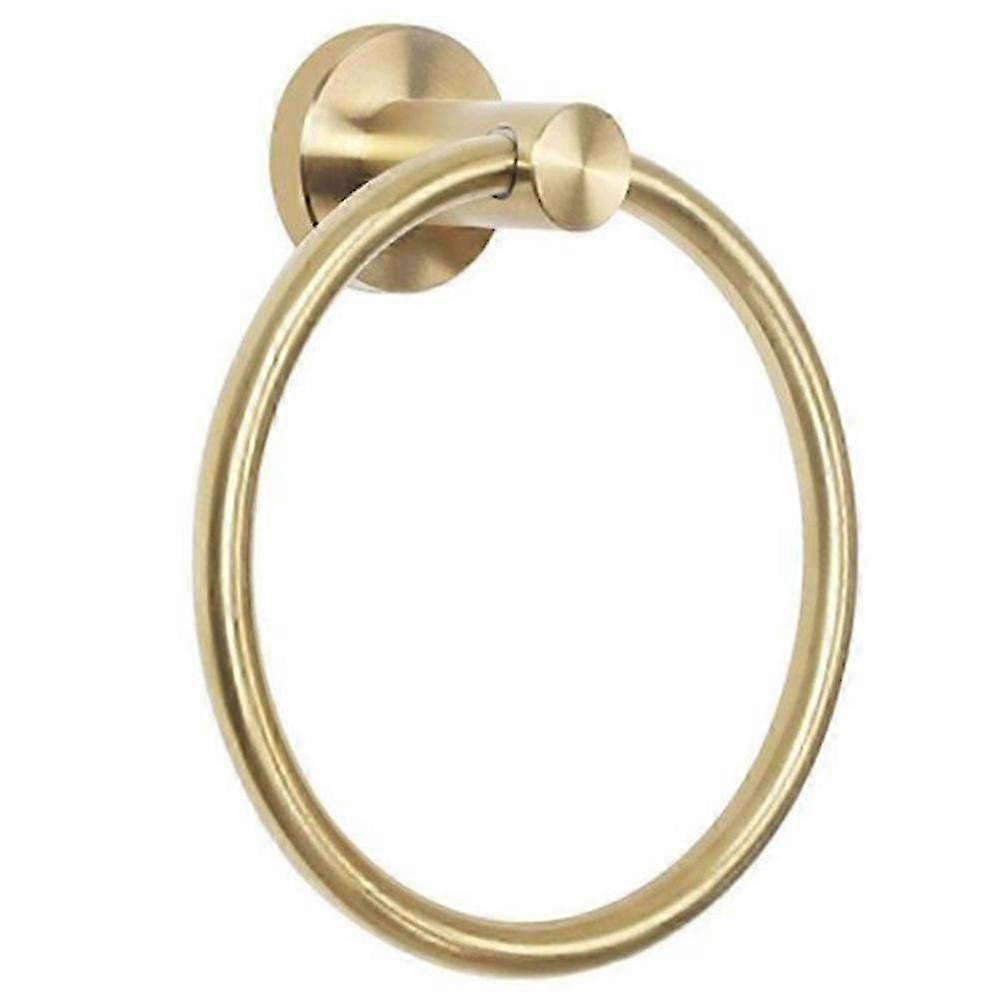 Towel rack, golden stainless steel round, elegant, practical and space-saving