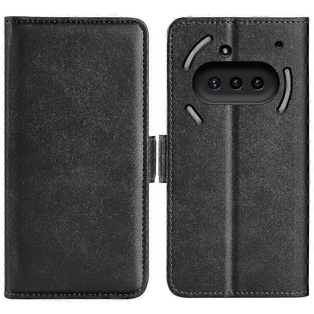 Magnetic Closure Horizontal Flip Leather Phone Case with Dual-Side Buckle for Enhanced Protection and Style
