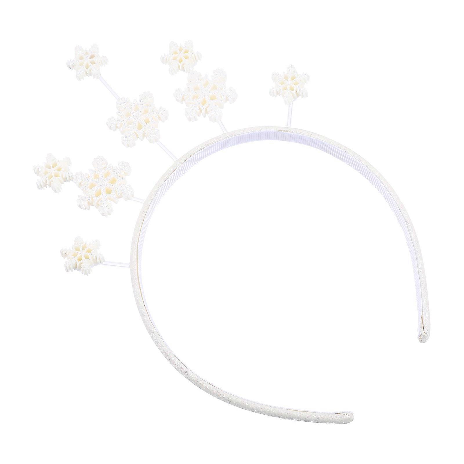 Here's a polished and professional product description based on the title you provided:
**1pc Adorable Snowflake Headband for Adults –