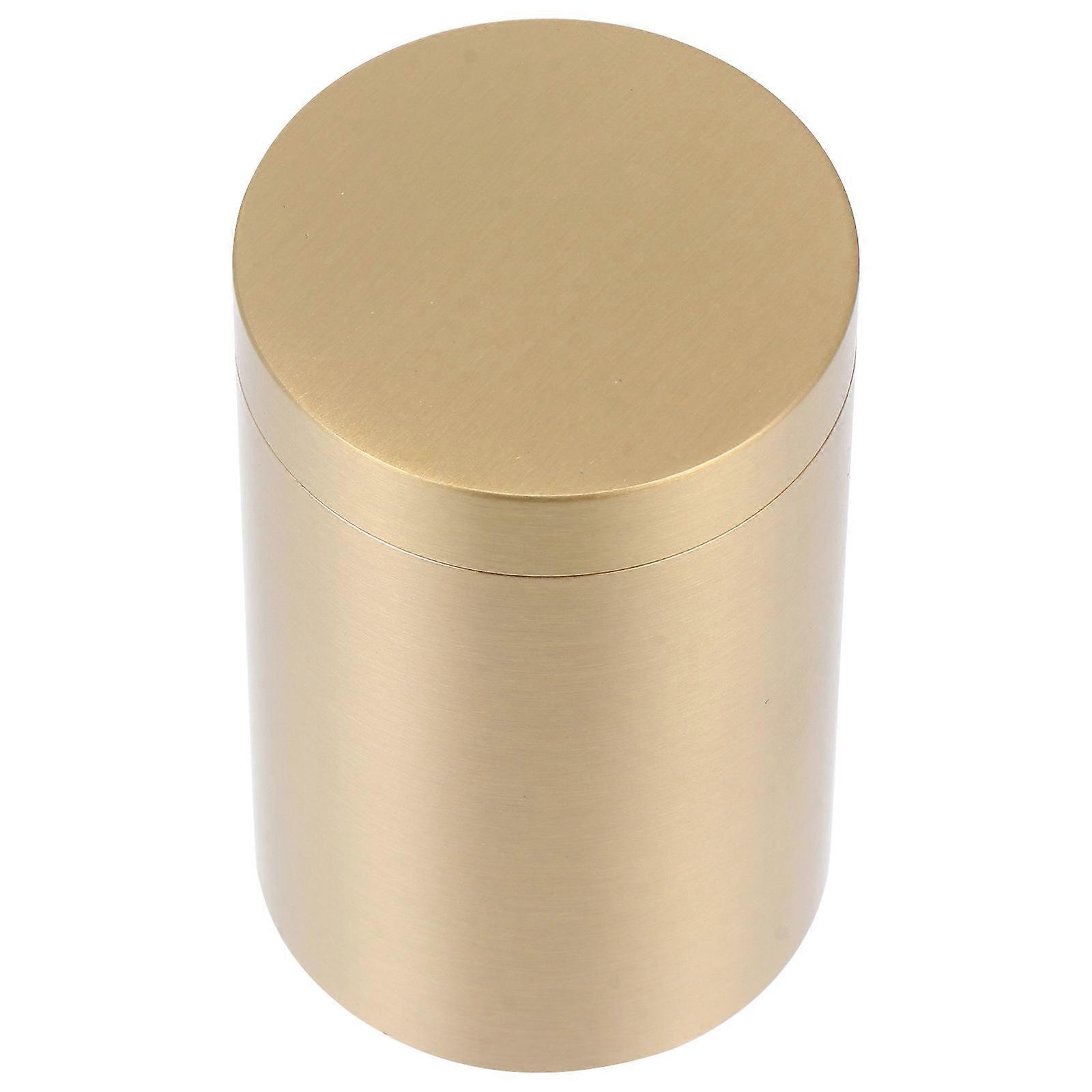 Sealed Copper Tea Jar Elegant Storage Container for Loose Leaf Tea, Stylish Design, Fine Craftsmanship, Easy to Clean for Home or Office Use