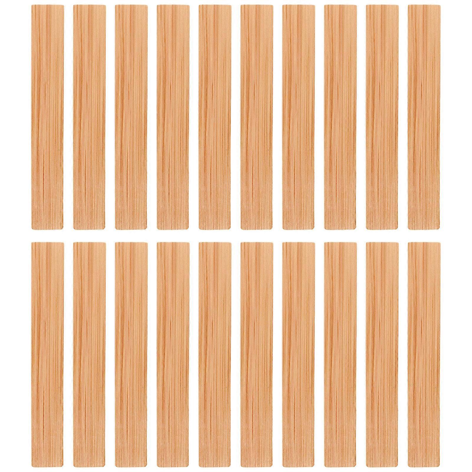 Khaki Miniature Wood Floor Sheet for Doll House Decoration with Realistic Rustic Grain Pattern 20pcs