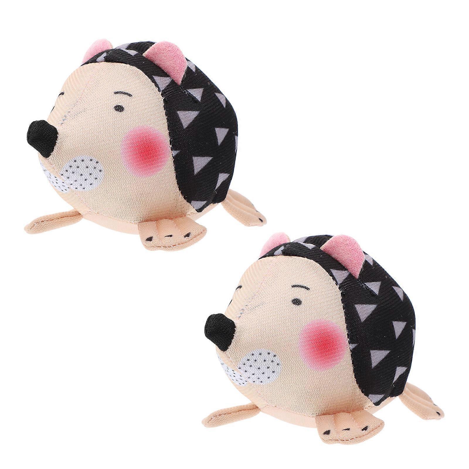 Hedgehog Shaped Pin Holder Cushion For Sewing Enthusiasts In Black Suitable For Home Decoration And Sewing Projects 2Pcs