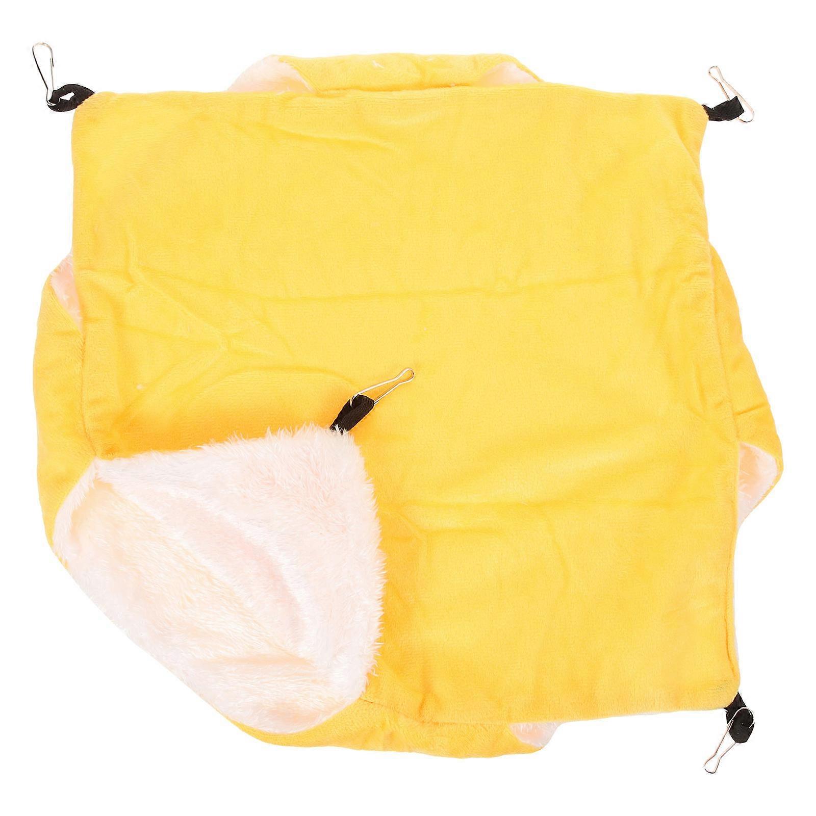 Hanging Chinchilla Hammock Pet Accessory For Small Pets 34x34cm Soft Fabric Suitable For Sleeping 1Set