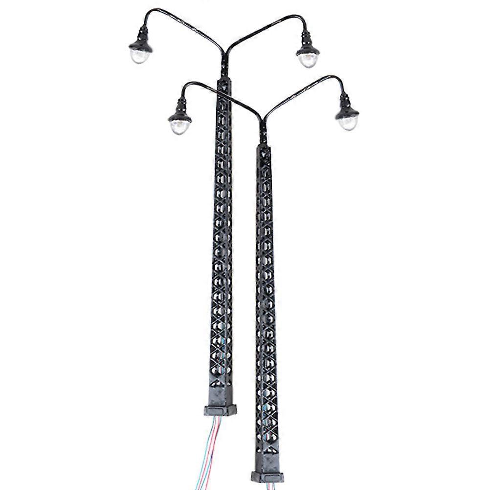 Railroad Light Model For Teens Mini Scene Layout Easy Installation 2Pcs