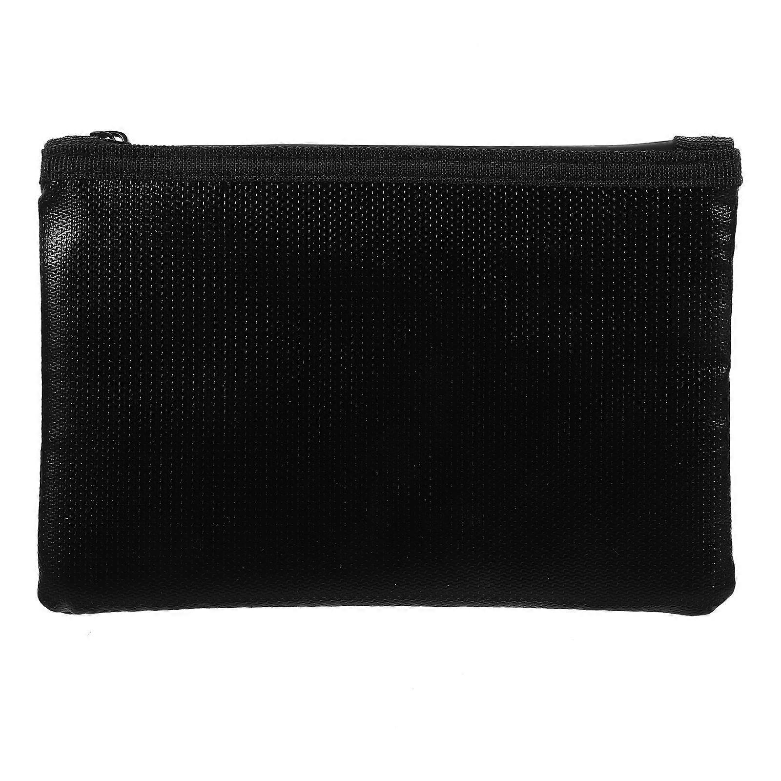 Fireproof Document Bag for Certificates, Files, and Valuables – , Wear Resistant Zipper Pouch