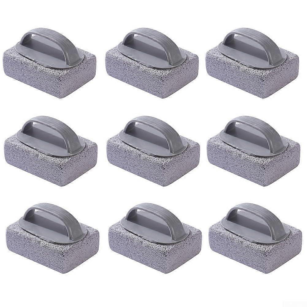 Robust Cleaning Stone for Grills and Pools, 9 Pieces, Effective Removal of Grease, Dirt and Stains, High-Quality Material