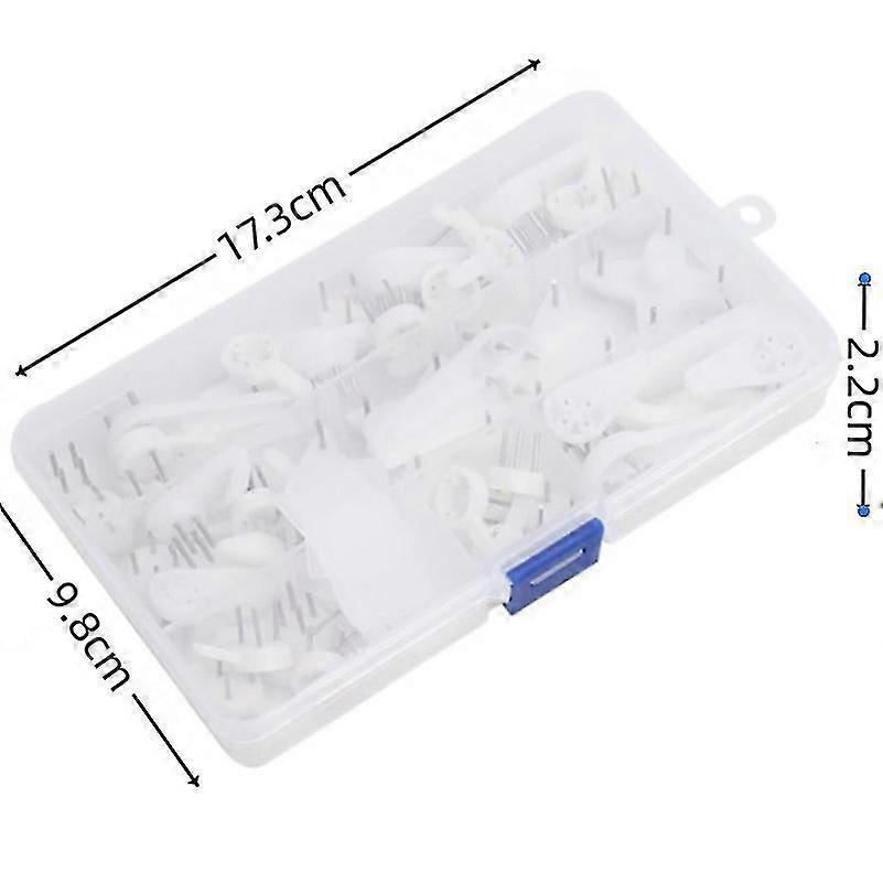 40 Pieces Wall Nails for Hanging, Non-Trace Hooks With Storage Box, Plastic Non-Trace Hooks Can Be Used for Hard Wall, Concrete