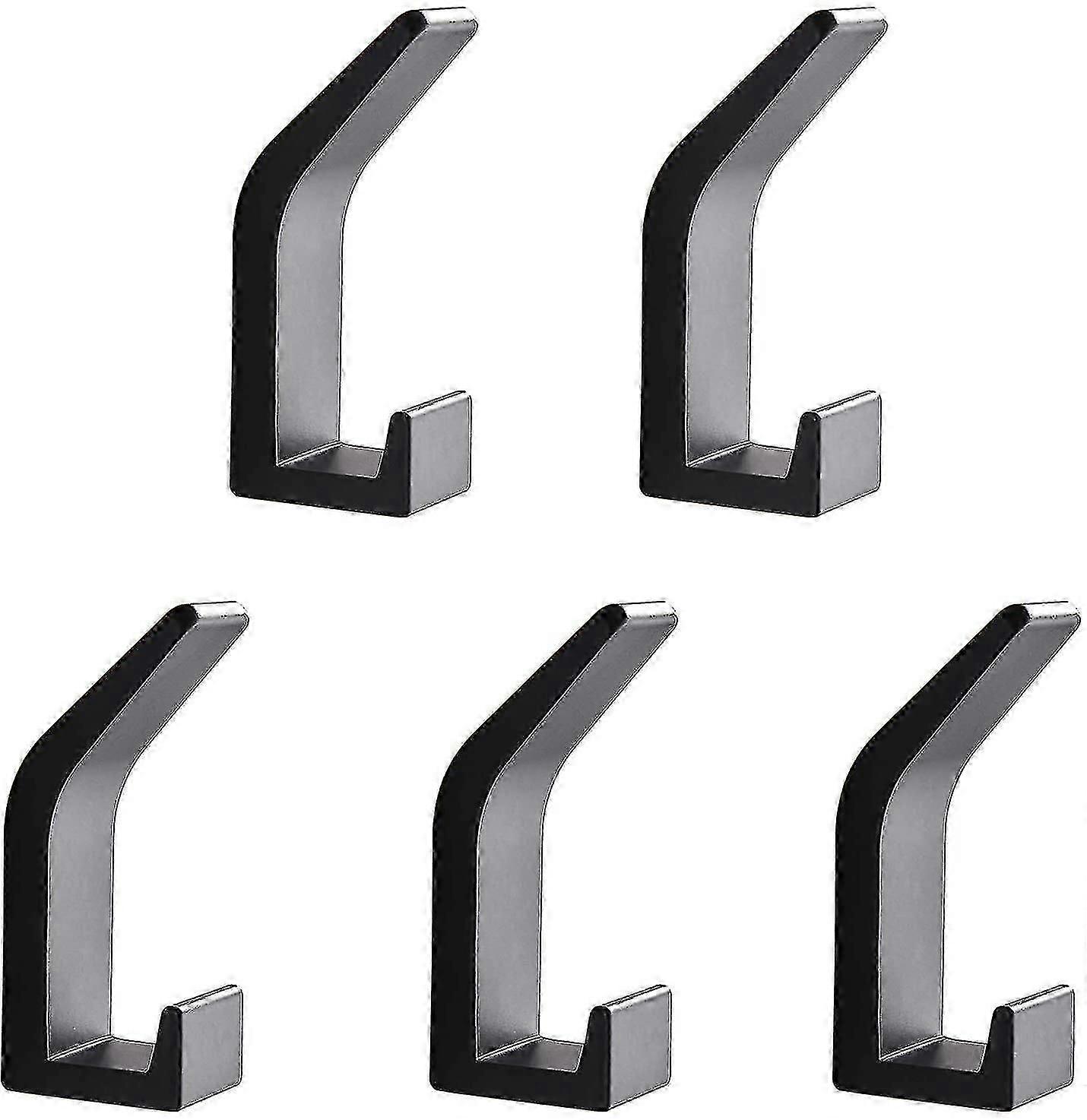 5-Pack Sticky Bath Towel Hooks - Space-Saving Solution for UK Homes