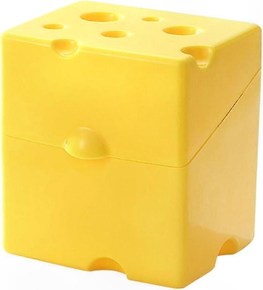 Plastic Cheese Slice Storage Box with Flip Lid, Sliced Cheese Keeper Holder Container for Butter Block