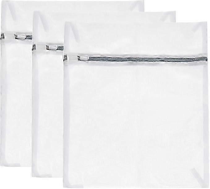 Mesh-Wäschesäcke, 3 Stück 11,8 "x 15,7" Mesh-Wäschesack Feines Netz Reiseaufbewahrung Organisationstasche mit Reißverschluss für feine Wäsche Wäschesack, Grau