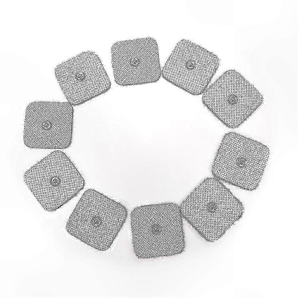 10pcs Silicone Gel Electrode Replacement Pads for Massagers Practical