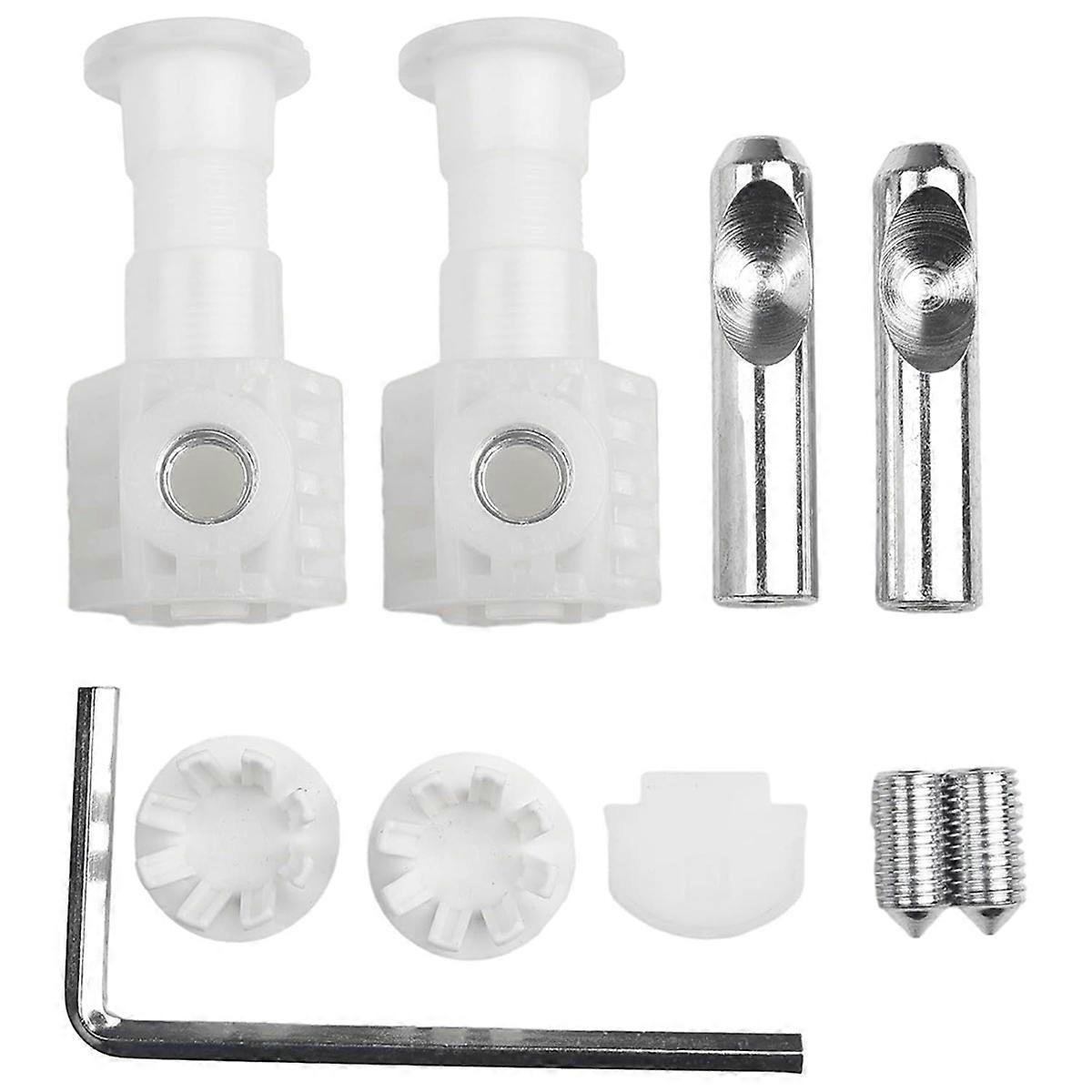 Wall Hung Toilet Fixing Bolts Kit Zinc Plated Metal Fasteners,White