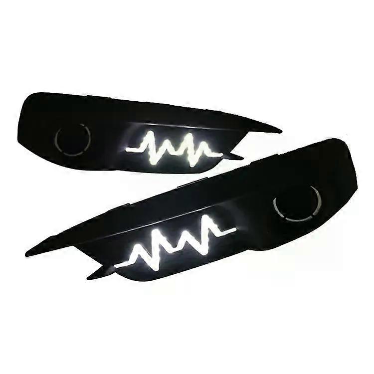 Apply 2 PCS for Honda Civic 10th 2016 2017 2018 Car Day Time Turn Signal Strip Modified Lightning Dual Color Daytime Running Lights