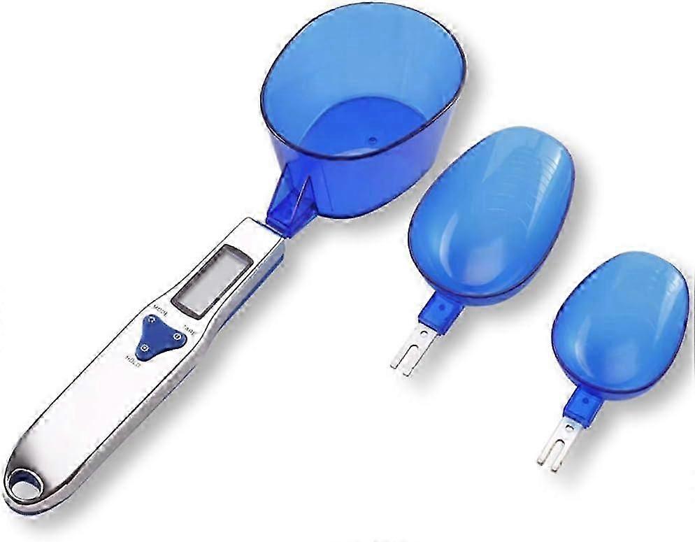 Digital Kitchen Food Scale Scale with 3 Measuring Spoons Weighs 1.1 lbs / 500 g (0.1 g) Portable LCD