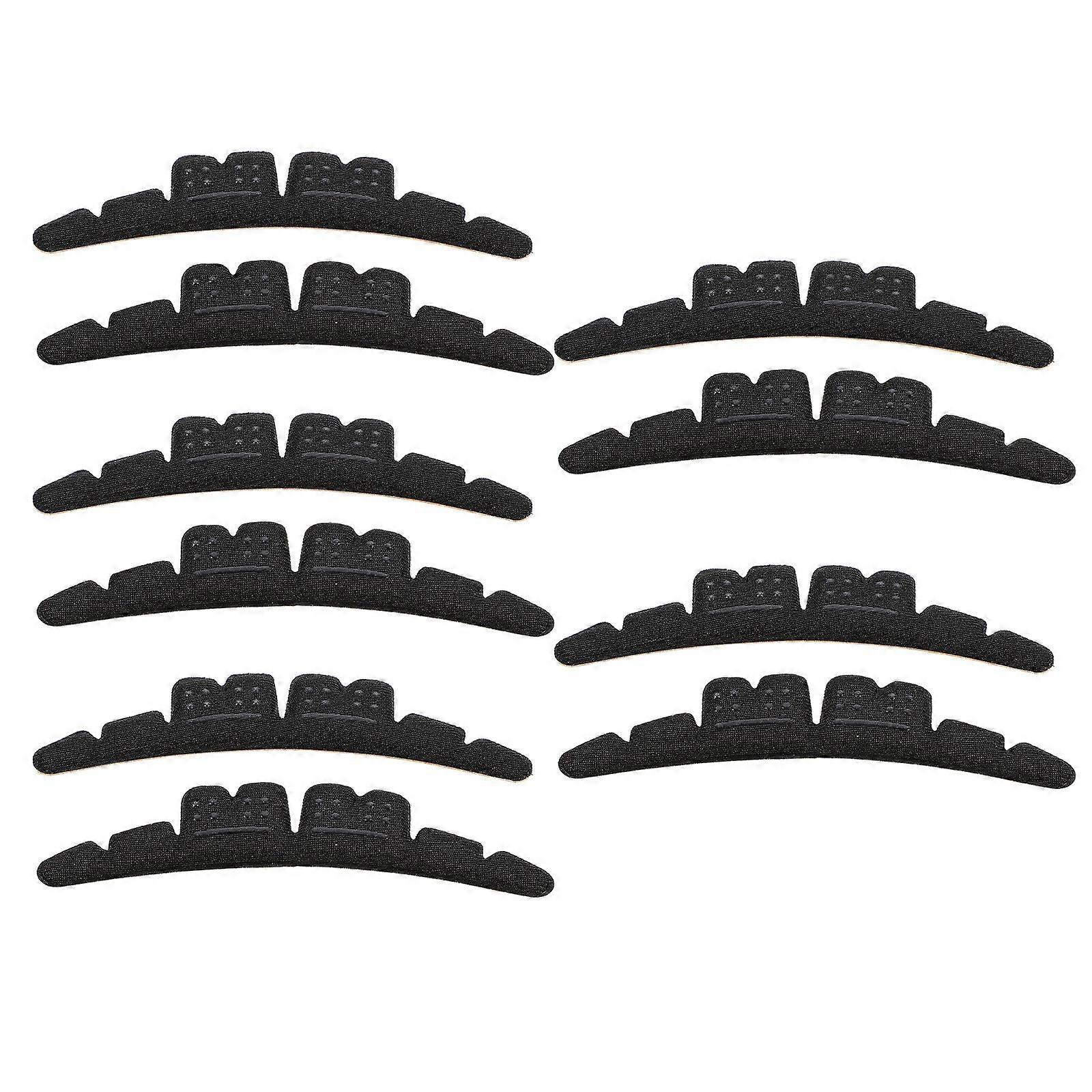 Abrasion Resistance Heel Grips Inserts for Shoes Outdoor Use Black Breathable Sponge Material 5pairs