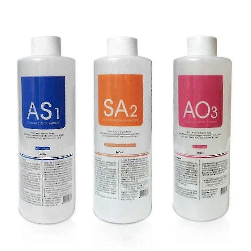 Aqua Peeling Solution Set with Small Bubble Formula for Beauty Devices, Designed to Cleanse and Refresh Skin