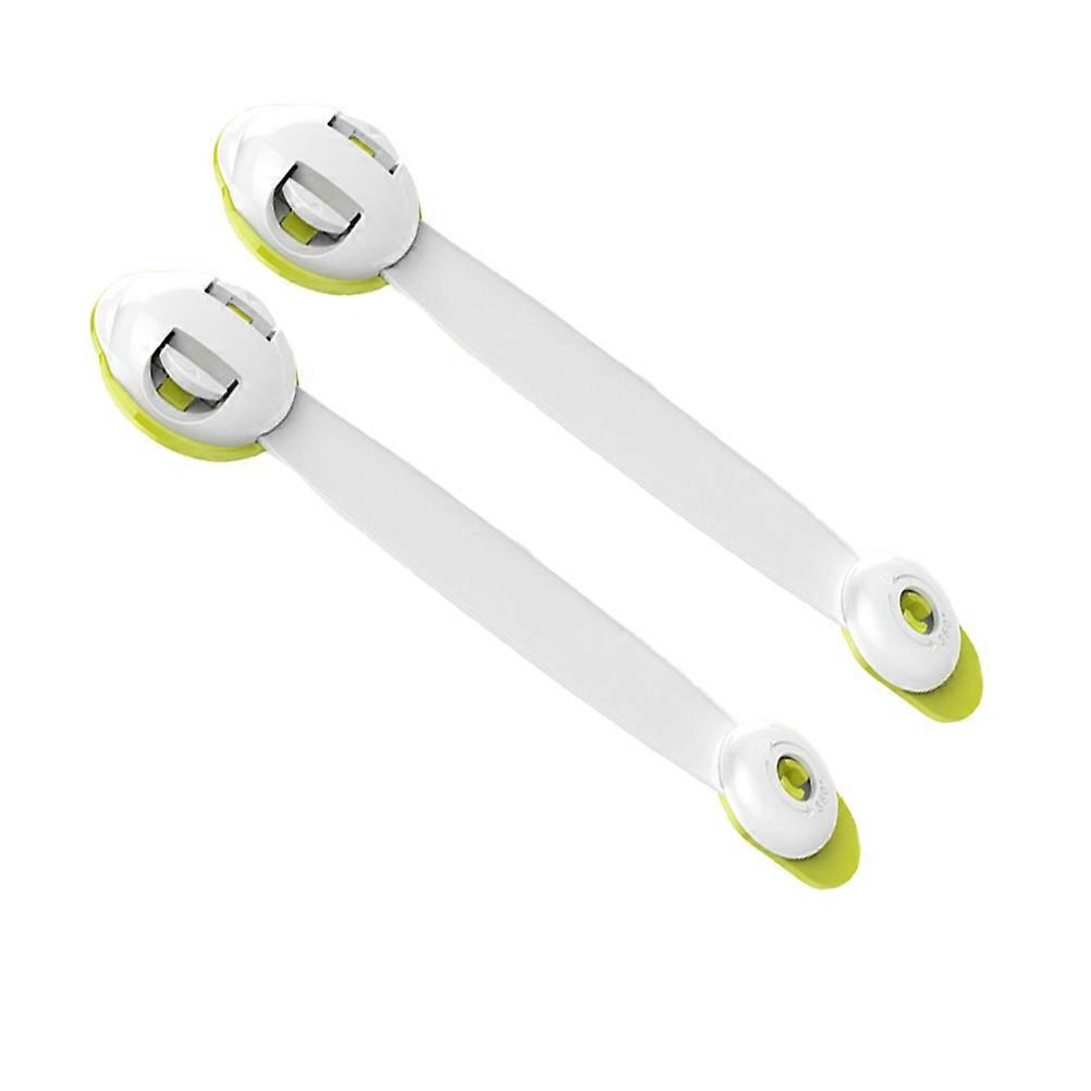 Double Button Self Adhesive Cabinet Locks 2 Safety Locks for Refrigerators, Drawers & Doors Durable & Easy Installation Design