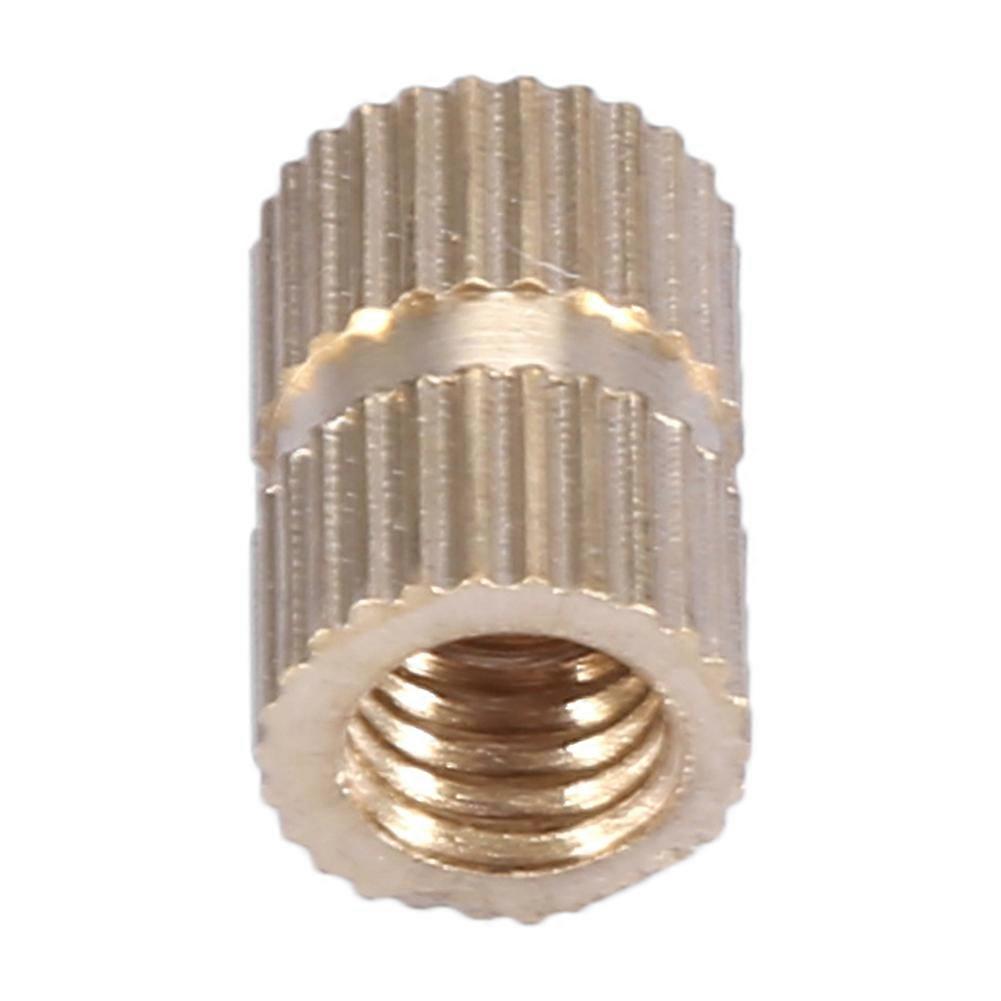 10pcs M6 Brass Knurled Cylinder Insert Nuts M6*12L*8.3MM