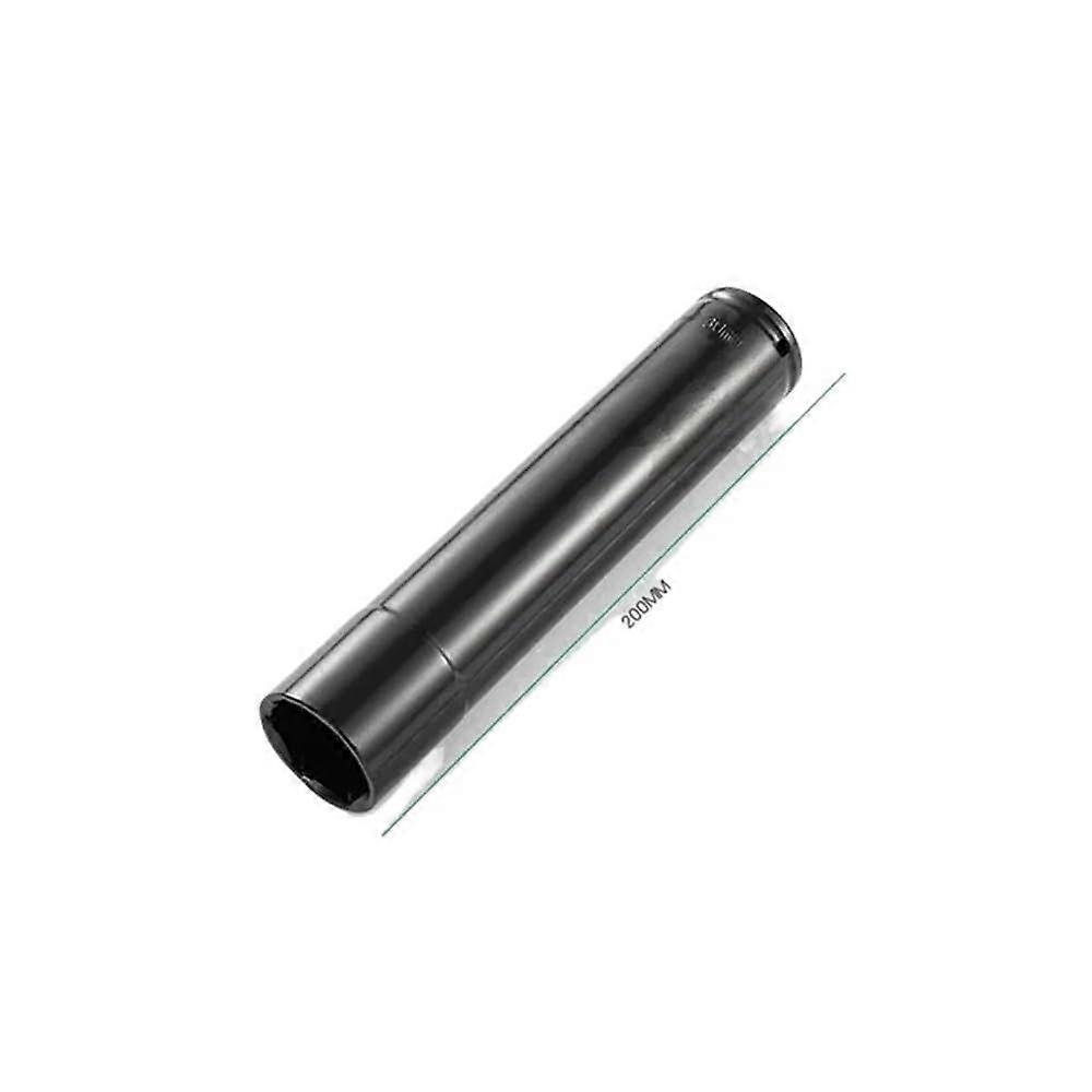 Hex Wrench Socket 200mm Deep, Overlength 1/2-Inch Drive, 32mm Socket Head, Electric Impact Socket Adapter