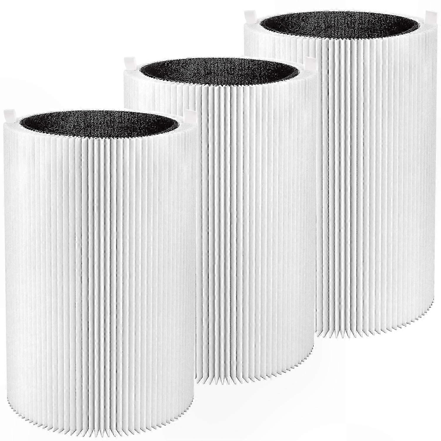 3-Pack Replacement HEPA Filters for Air Purifiers with 3-in-1 Technology in Blue