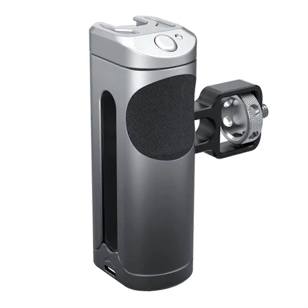 Side Handle Grip for Smartphone Cage Video Rig, Remote Trigger Aluminum with Wireless Remote Contro