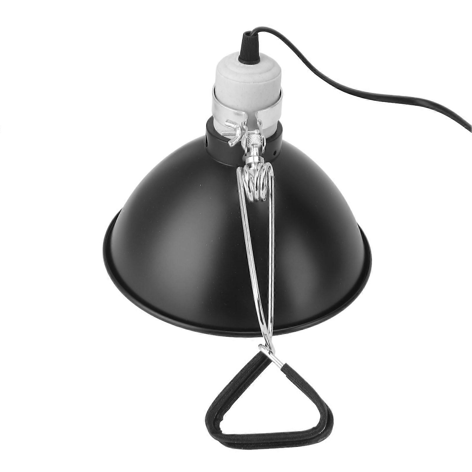 300W Reptile Heat Lamp Fixture with Fireproof Shade EU Plug