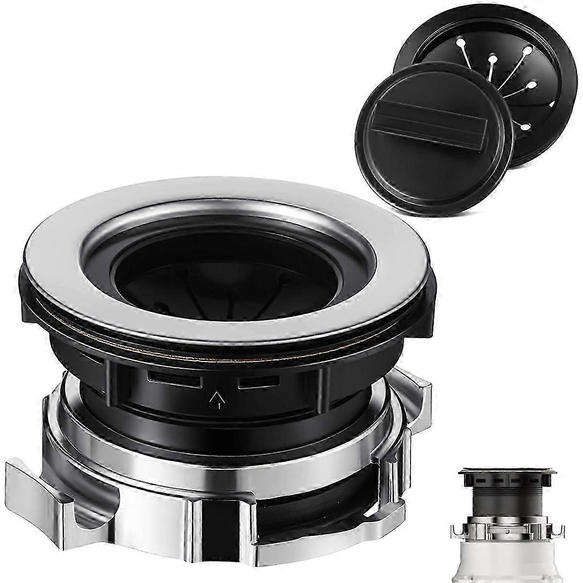 Garbage disposal splash guard with flange kit
