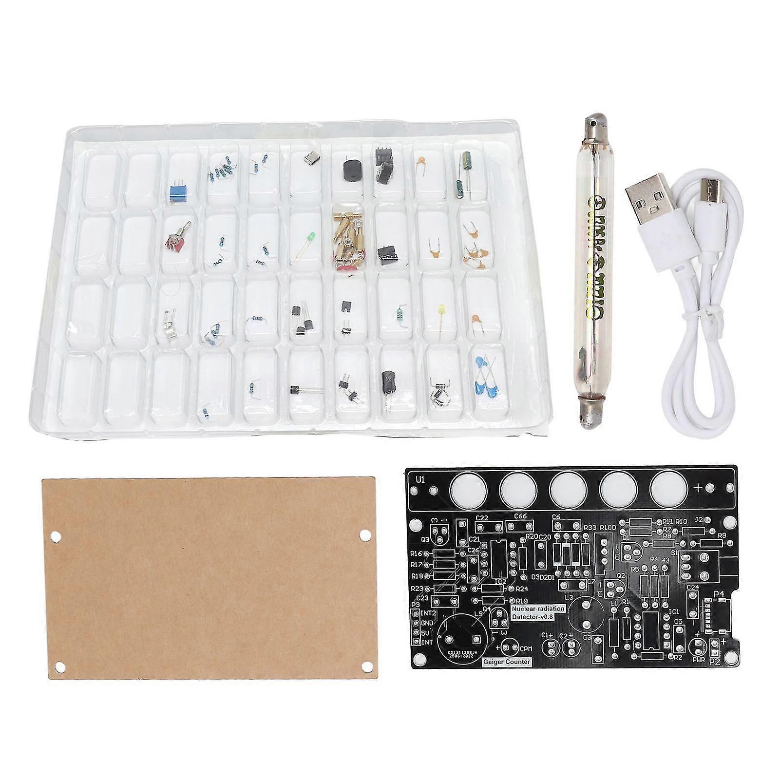 DIY Geiger Counter Kit Unassembled Nuclear Radiation Detector Module Set 380V550V