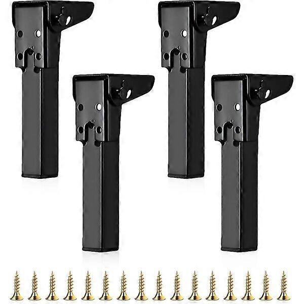 Folding furniture legs, 4-piece set, easy to install and versatile