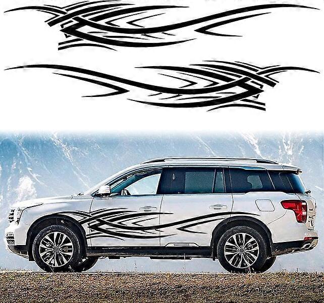 ملصقات جانبية لجسم السيارة ، 2 قطعة ، ديكورات مقاومة للماء ومتينة ورائعة