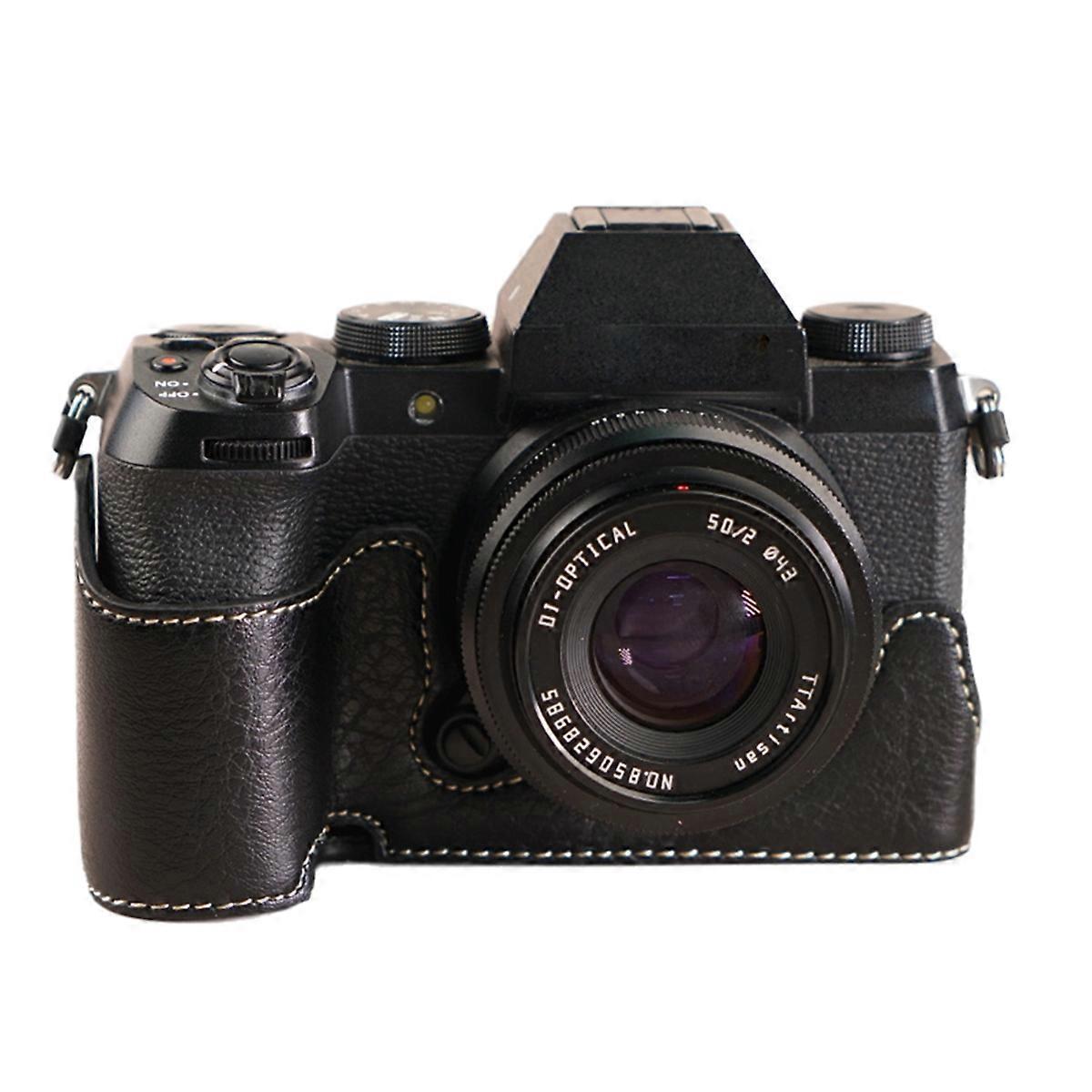 Camera Case for X-M5 Camera Half Case Base Cover Protector Strap Storage Bag Retro Leather for XM5