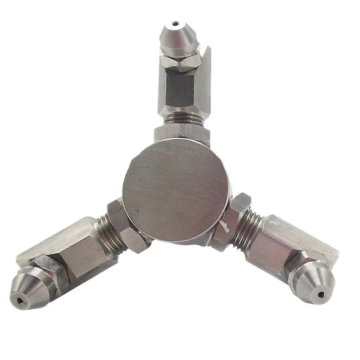 4 Point External Screw Mouth 3 Head Rotary Car Washing Machine Conical Nozzle High Pressure Washer Accessories
