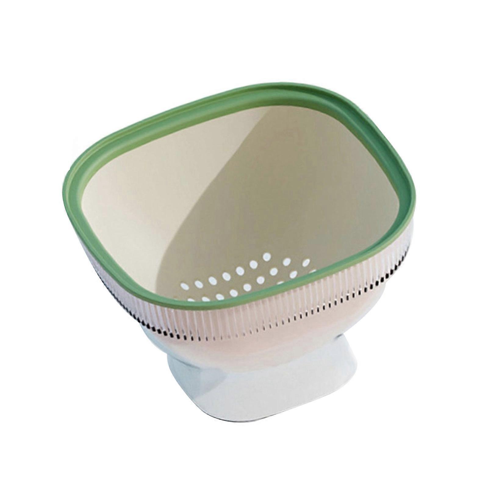 Practical Miniature Veggie Cleaner Basket Featuring Double Layer Design And Food Safe PP Construction For Daily Use Multicolor