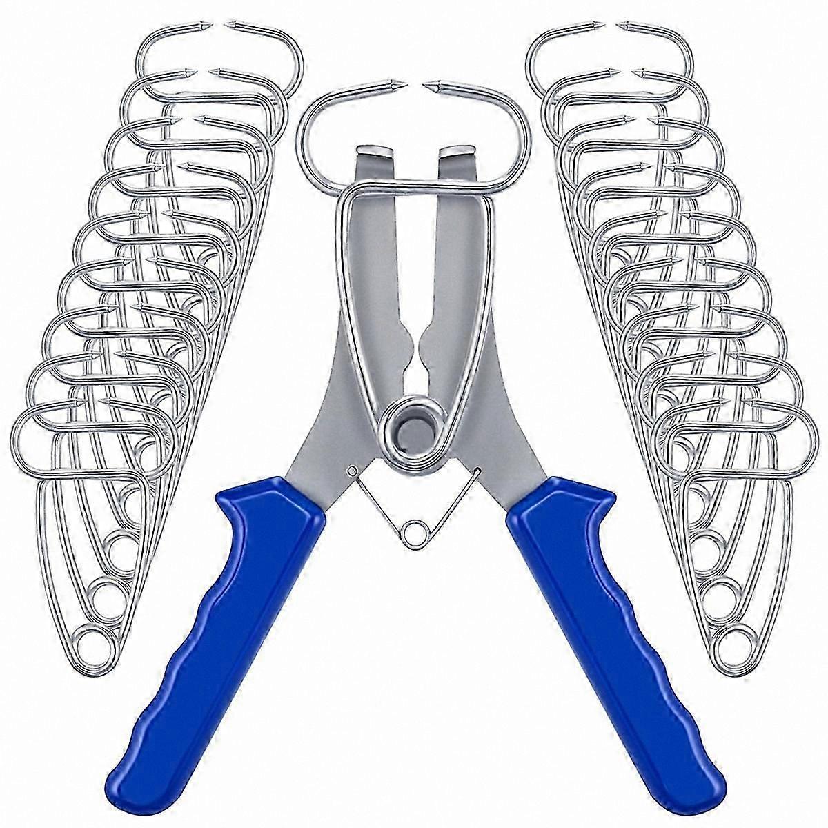 20-Piece Miter Clamp Kit with Spring-Loaded Pliers for Woodworking and Picture Frame Projects