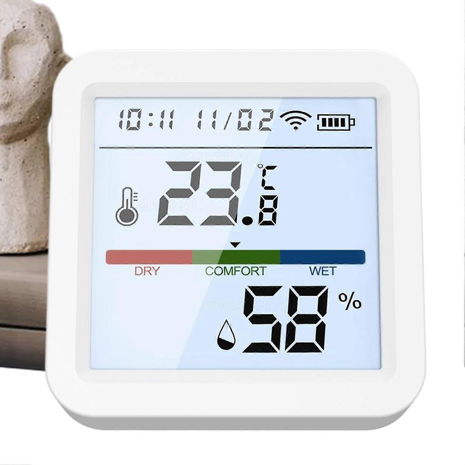 Humidity Sensor Smart Digital Hygrometer Portable Wireless Accuracy Weather Tracking Air Quality Monitor Home