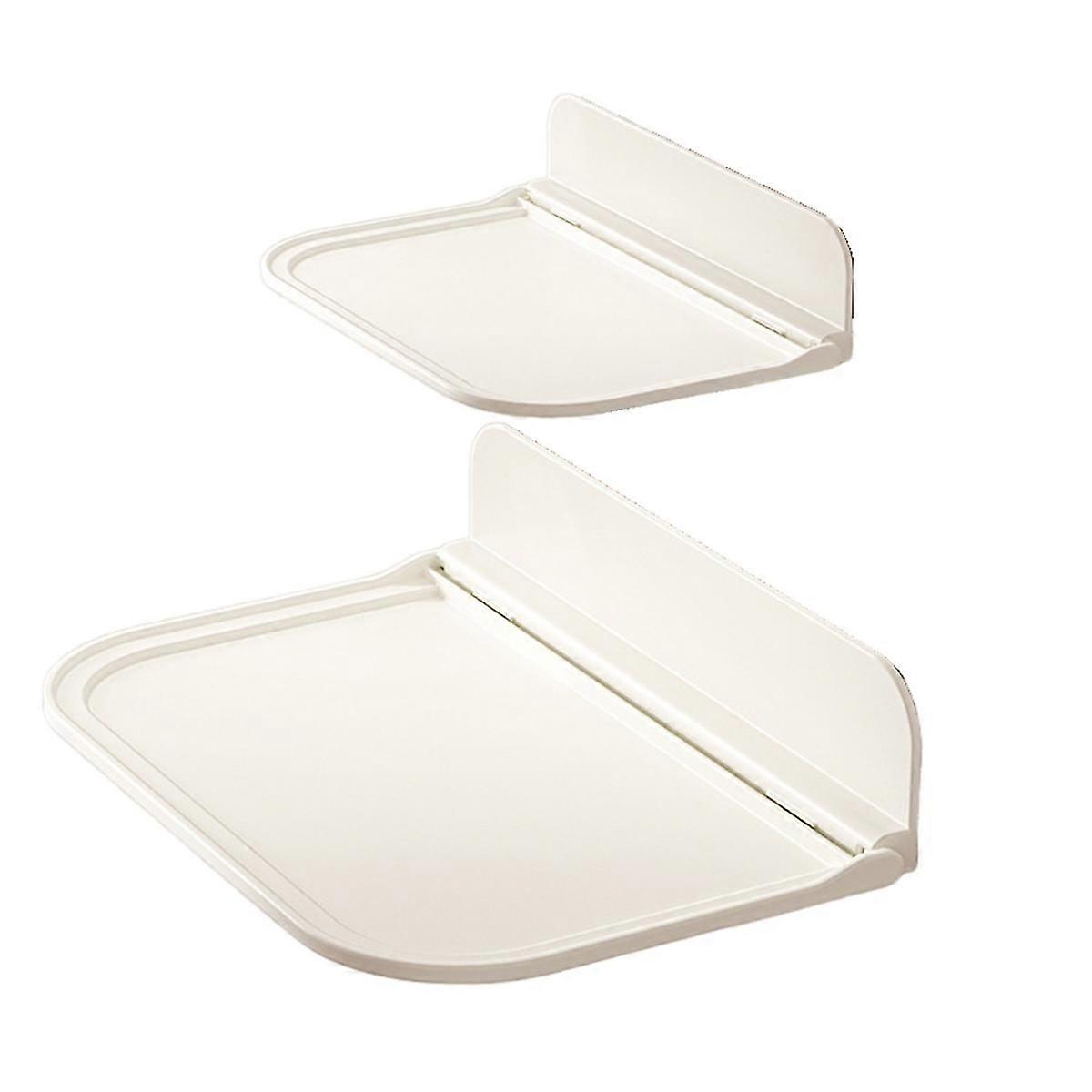 2PCS Portable Bedside Storage Shelf Wall-Mounted Rack, C