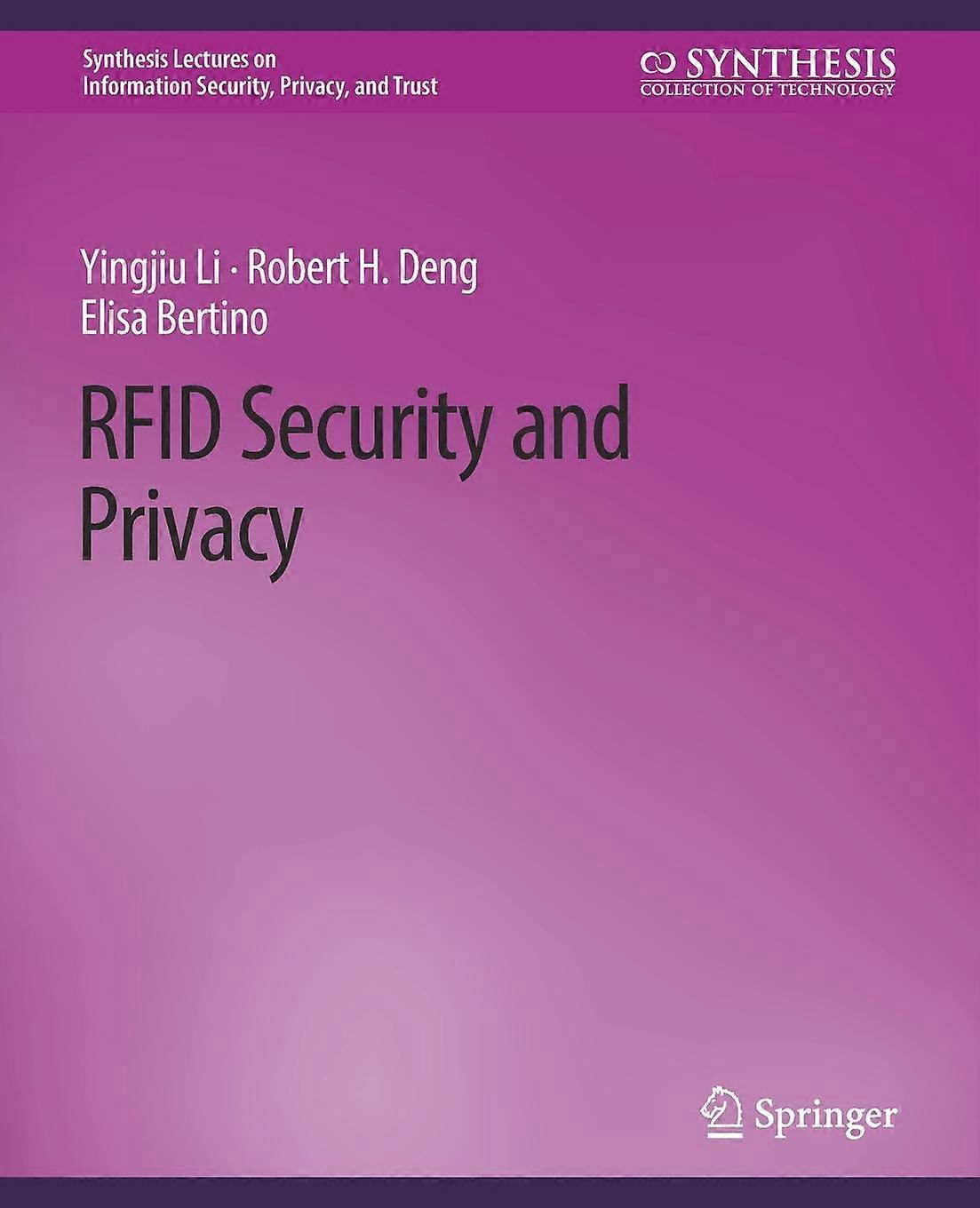 Rfid Security And Privacy by Elisa Bertino Paperback